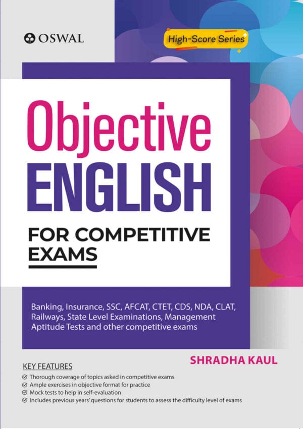 Objective English for Competitive Exams by Shradha Kaul - Oswaal [2020 Edition]
