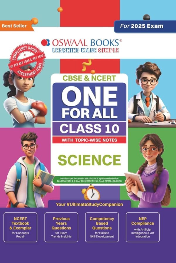 Oswaal CBSE & NCERT One for All CLASS 10 Science Topicwise Notes [2025 Edition]