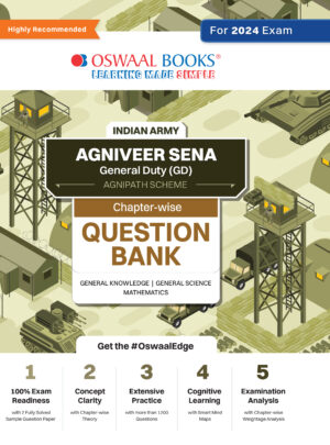 Oswaal Indian Army Agniveer Sena General Duty (GD) (Agnipath Scheme) Question Bank - Chapterwise Topic-wise for General Knowledge, General Science & Mathematics For 2024 Exam