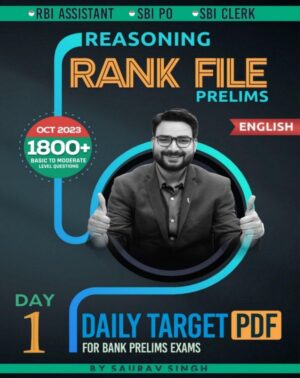 Reasoning Rank File PRELIMS Day 1 to 35 - Adda247 [English Medium]
