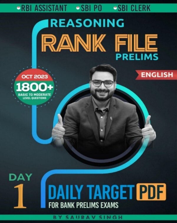 Reasoning Rank File PRELIMS Day 1 to 35 - Adda247 [English Medium]