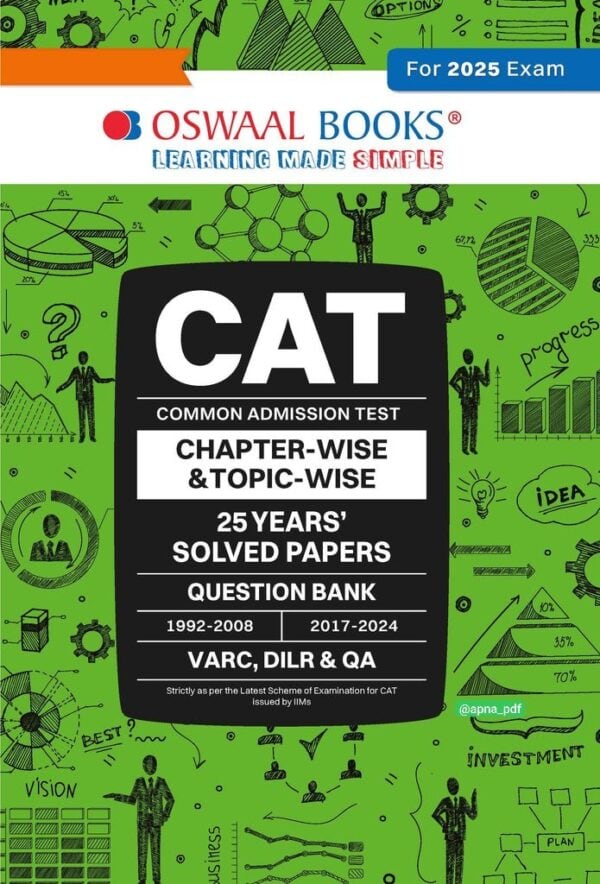 Oswaal CAT 25 Years Chapterwise & Topicwise Solved Papers [4th Edition] - 2025 Edition