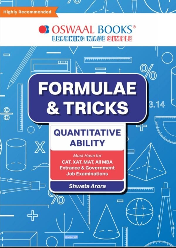 Oswaal Formulae and Tricks for Quantitative Ability [English Medium] - 2024 Edition